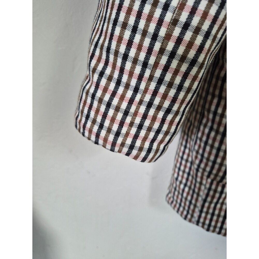 Madewell Quilted Plaid Insulated Blazer Jacket Shacket Black White Small - Picture 6 of 14